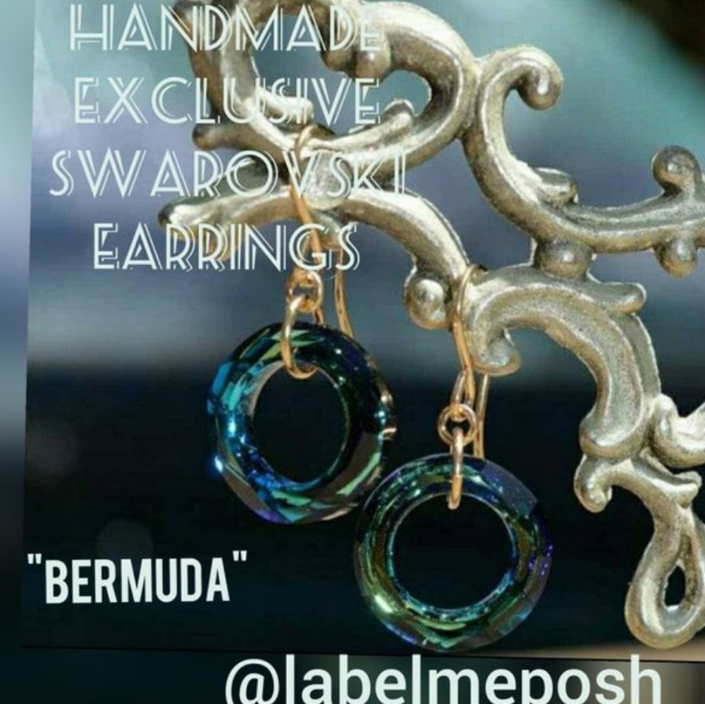 Swarovski crystal dangle earrings HANDMADE